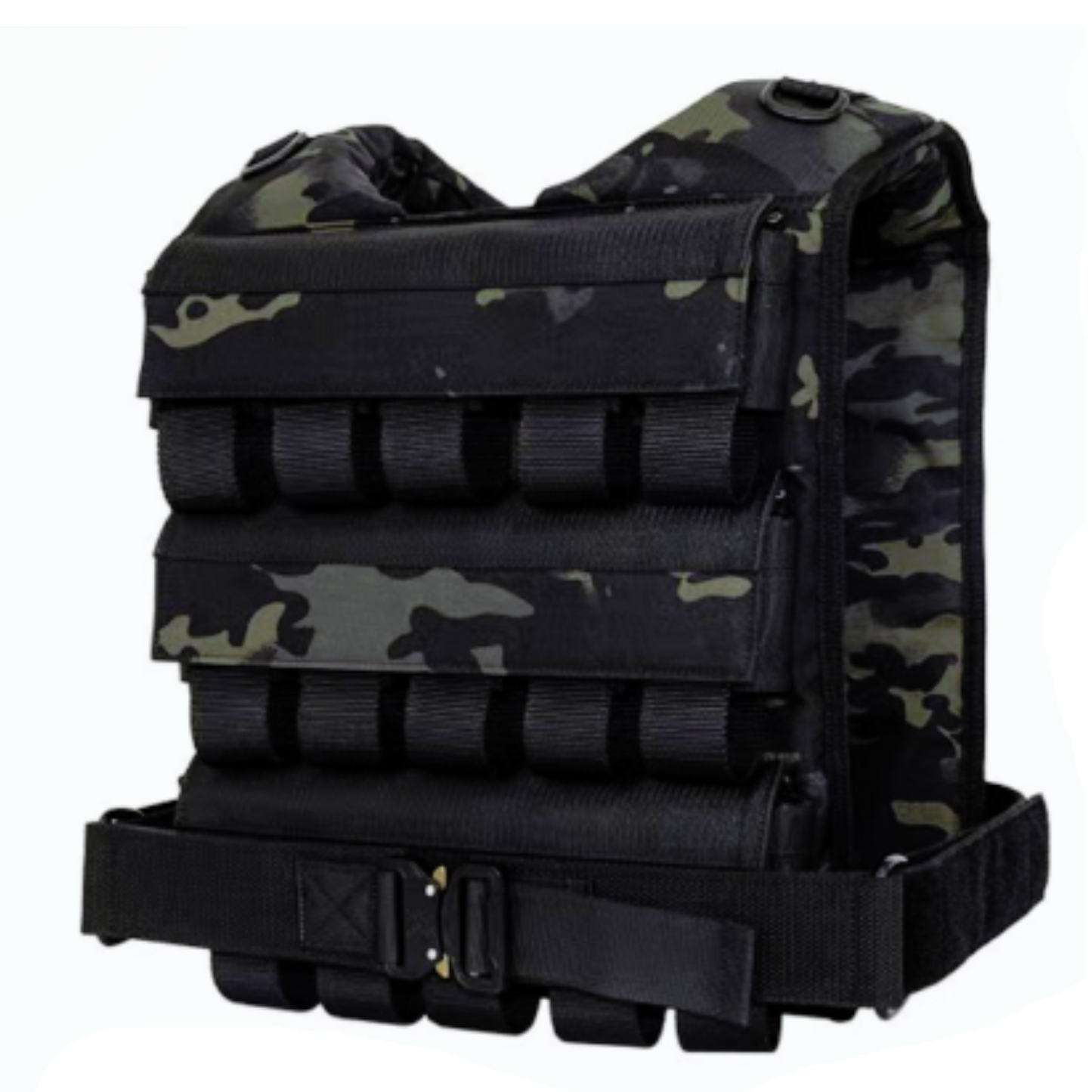 Black Camo Exersci Weighted Vest