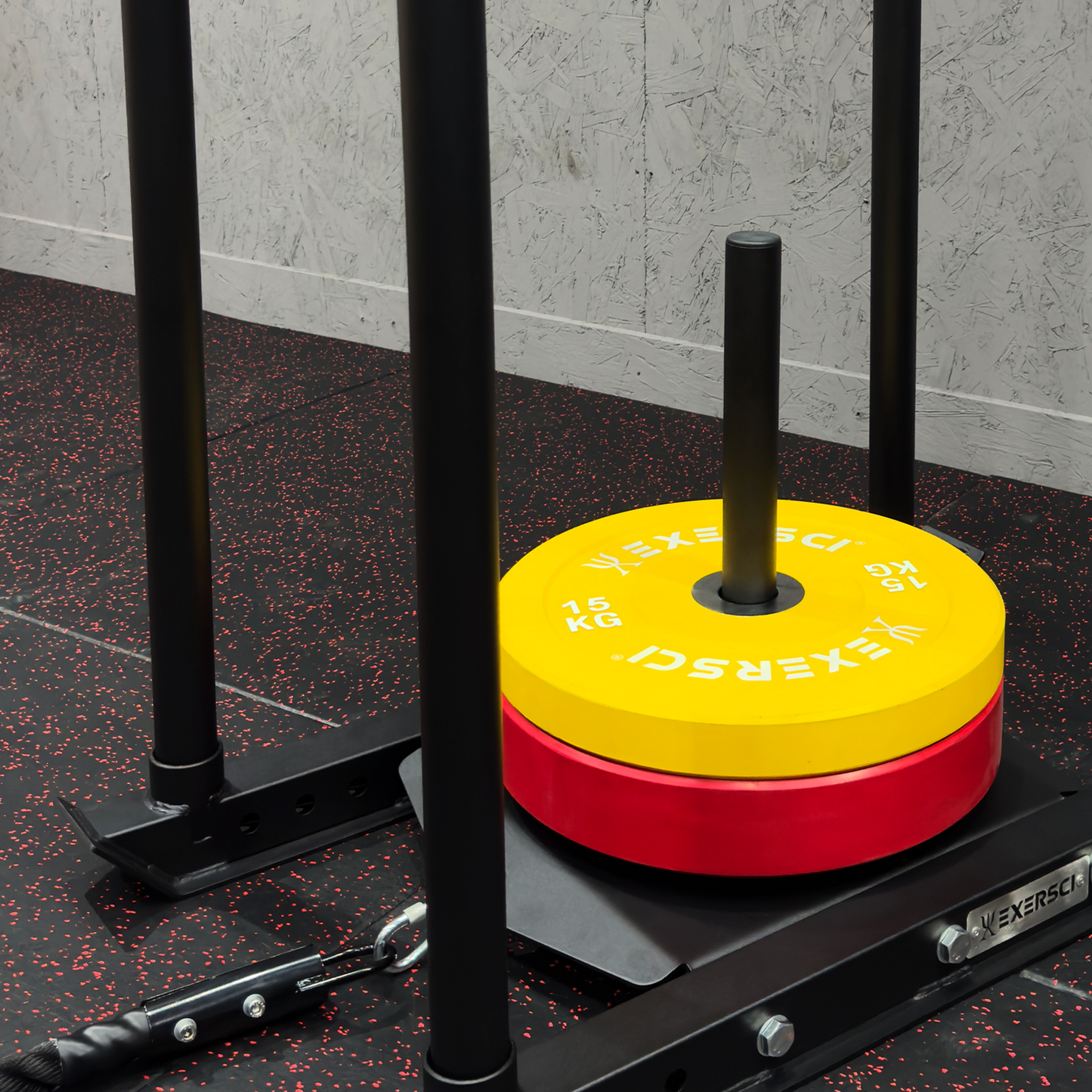Exersci Weight Plate Sled with Rope Attachment