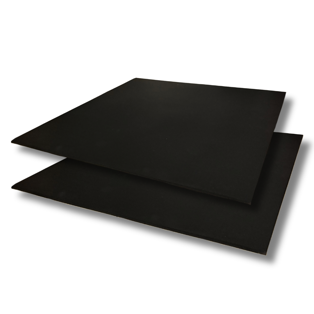 Exersci® Heavy Duty Black Rubber Tiles 100cm x 100cm