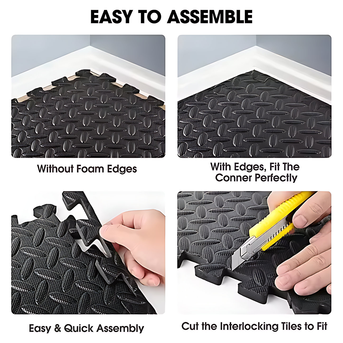 Exersci® EVA Jigsaw Mats: Leaf Pattern