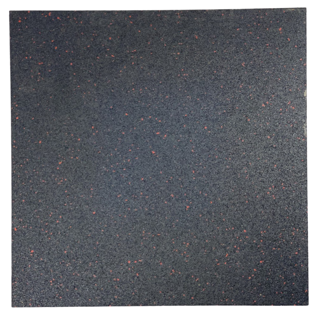 Exersci® LARGE Heavy Duty Red Speckled Rubber Tiles 100cm x 100cm