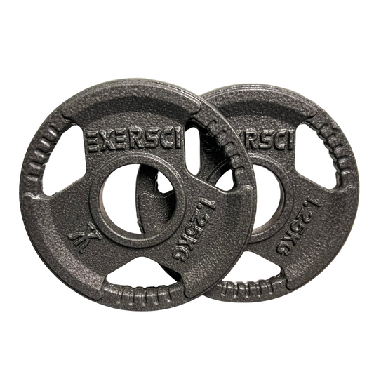 Exersci 2" Cast Iron Tri-Grip Weight Plates (Pair)