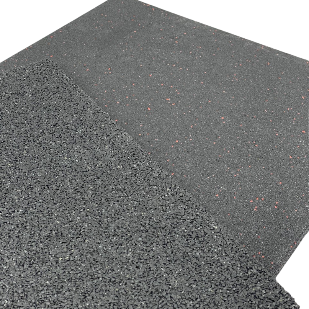 Exersci® Heavy Duty Red Speckled Rubber Tiles 50cm x 50cm