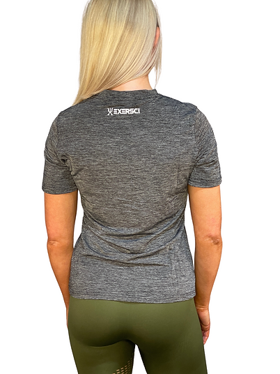 Exersci® Performance Short Sleeve Grey Top