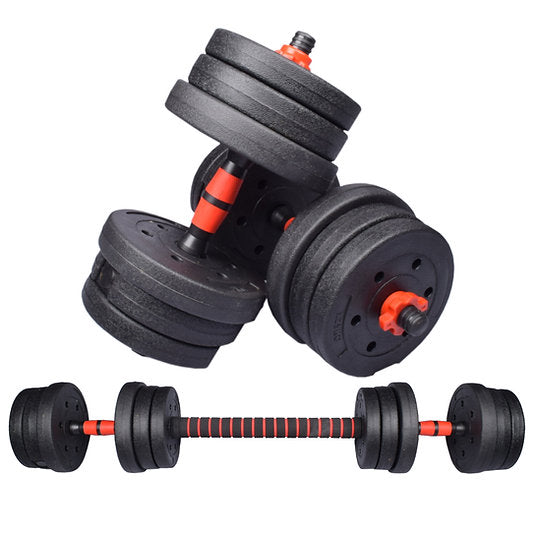 Exersci® Adjustable Dumbbell & Barbell Set with Kettlebell Attachment Option