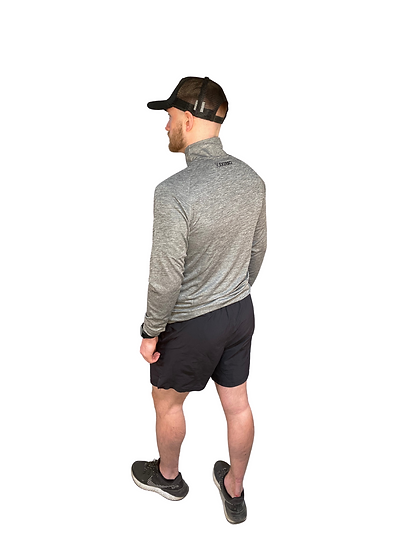 Exersci® Tech ⅓ Zip Long Sleeve Grey