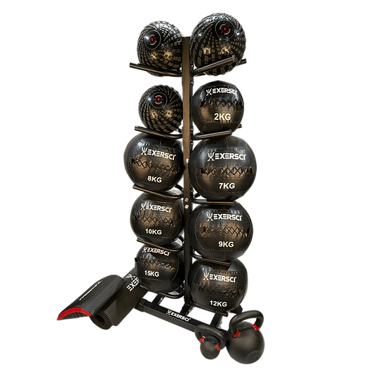 Exersci® Medicine Ball & Slam Ball Storage Rack