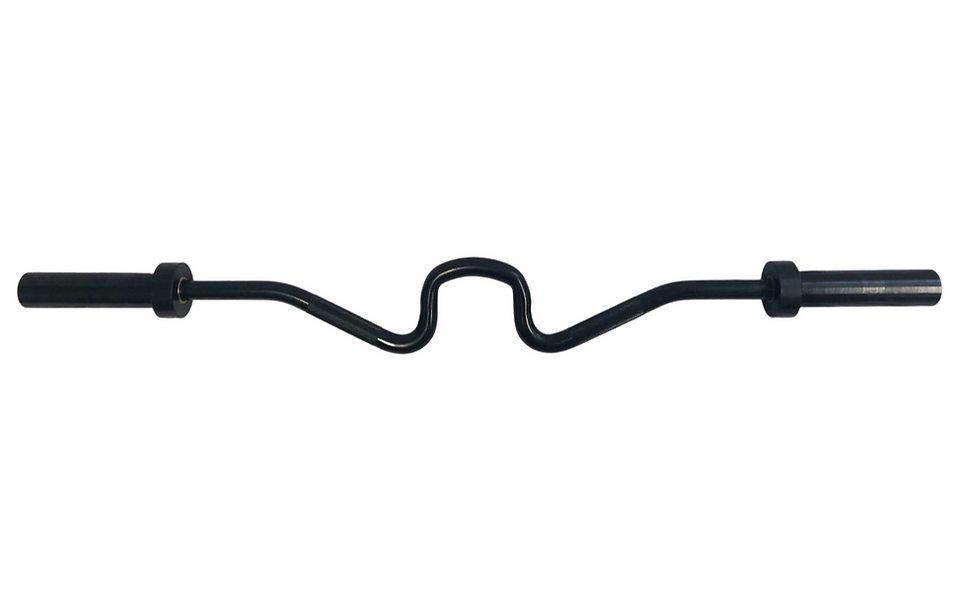 Exersci® 4ft 10kg Olympic Exaggerated EZ Bar + Free Spring Collars
