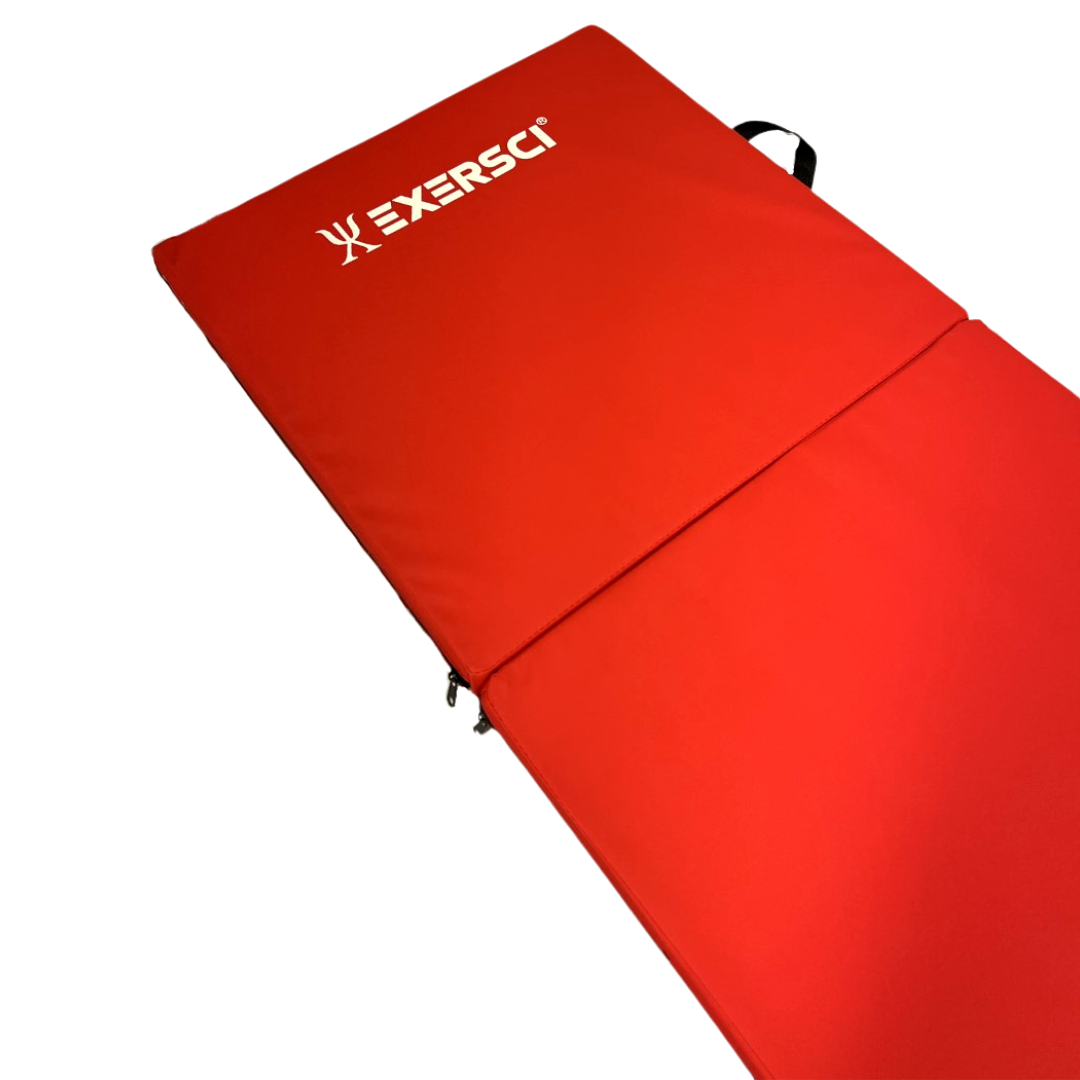Exersci® Thick Folding Gym Mats Open Red