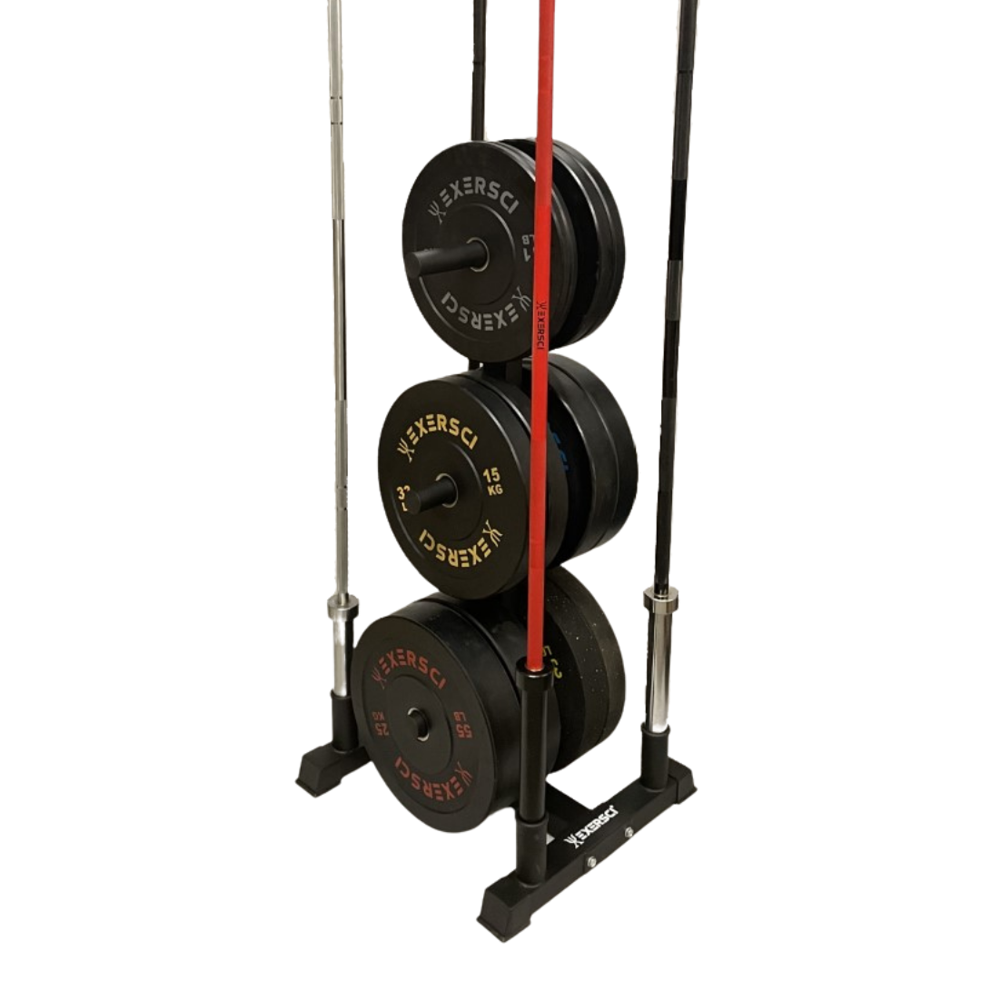 Exersci® Vertical Bumper & Barbell Storage Rack