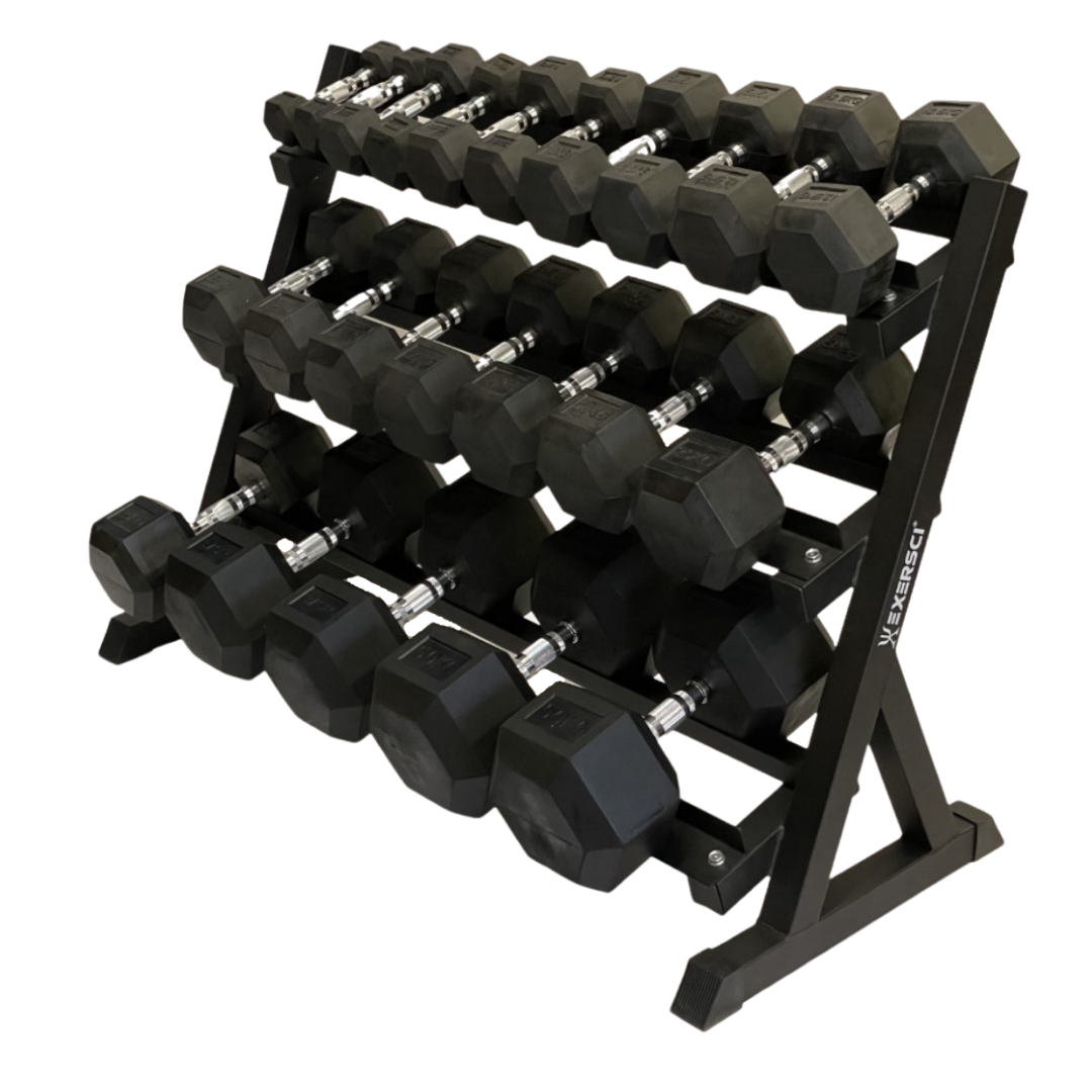 3-tier dumbbell rack