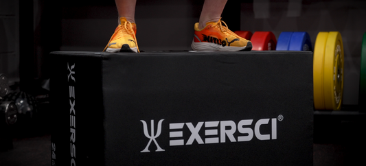 An image of a person's feet on top of the Exersci® Soft Plyometric Box to illustrate the Exersci blog post entitled 'Science-Based Training Doesn't Need to Be Complicated'
