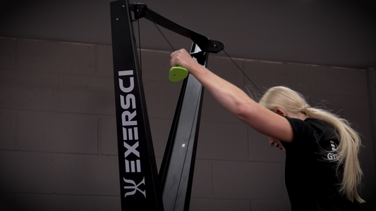 An image of a woman using an Exersci Ski Erg to illustrate the Exersci blog post entitled 'Why Choose Exersci Gym Equipment For Your Home Gym?'