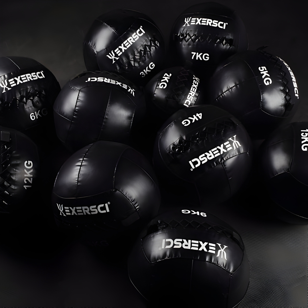medicine and slam balls from Exersci