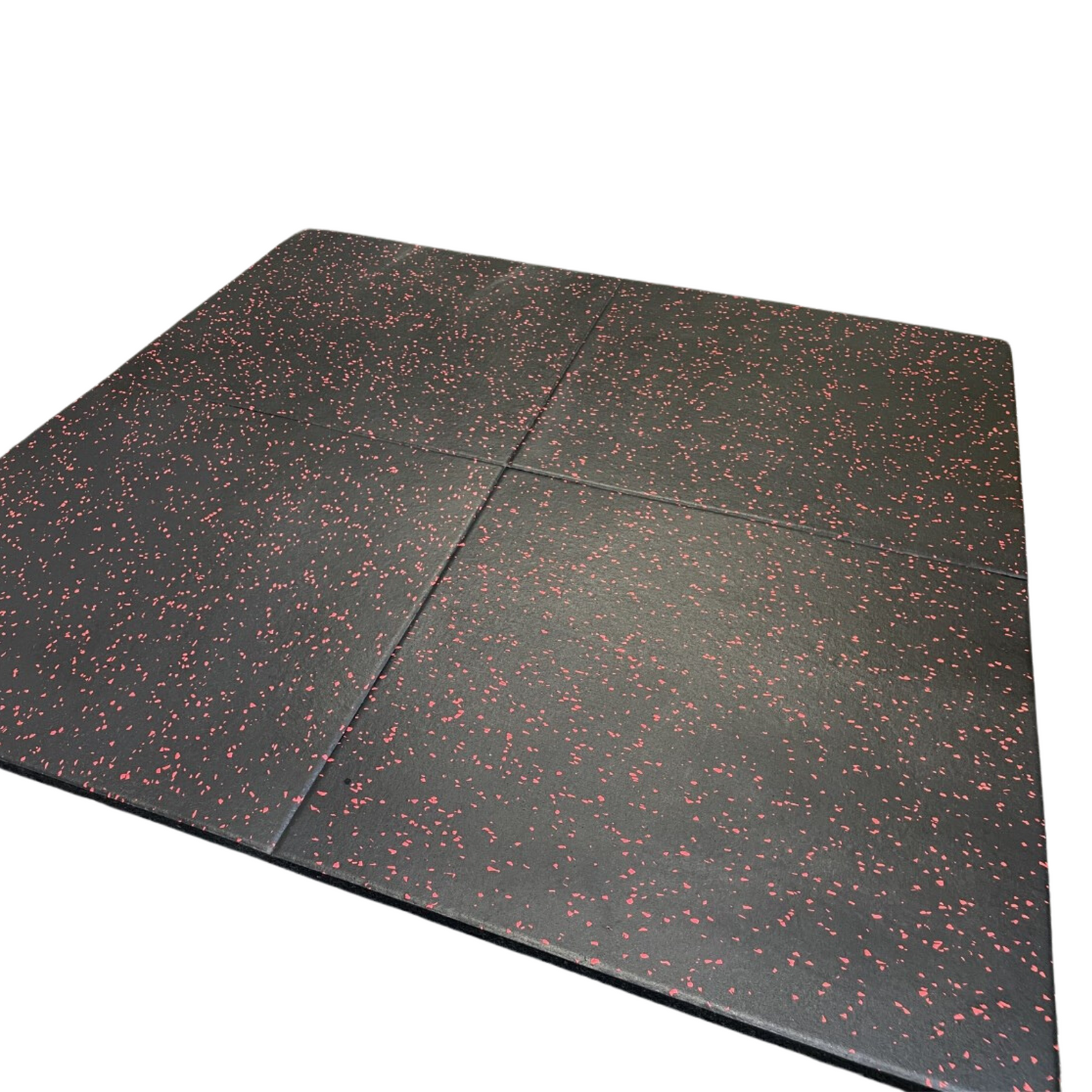Exersci® Premium Red Speckled Rubber Tiles with Connectors 100cm x 100cm