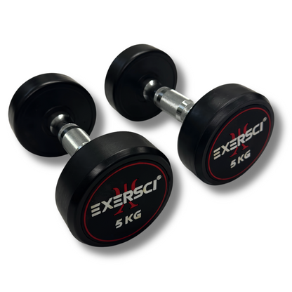 Exersci Round Dumbbells (Pairs) 2.5kg - 30kg
