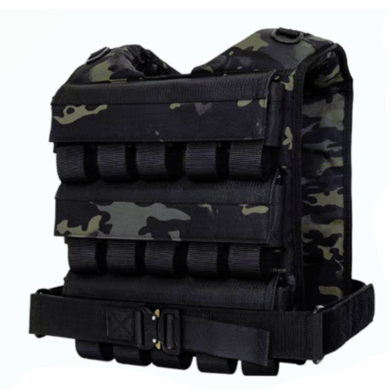 Black Camo Exersci Weighted Vest