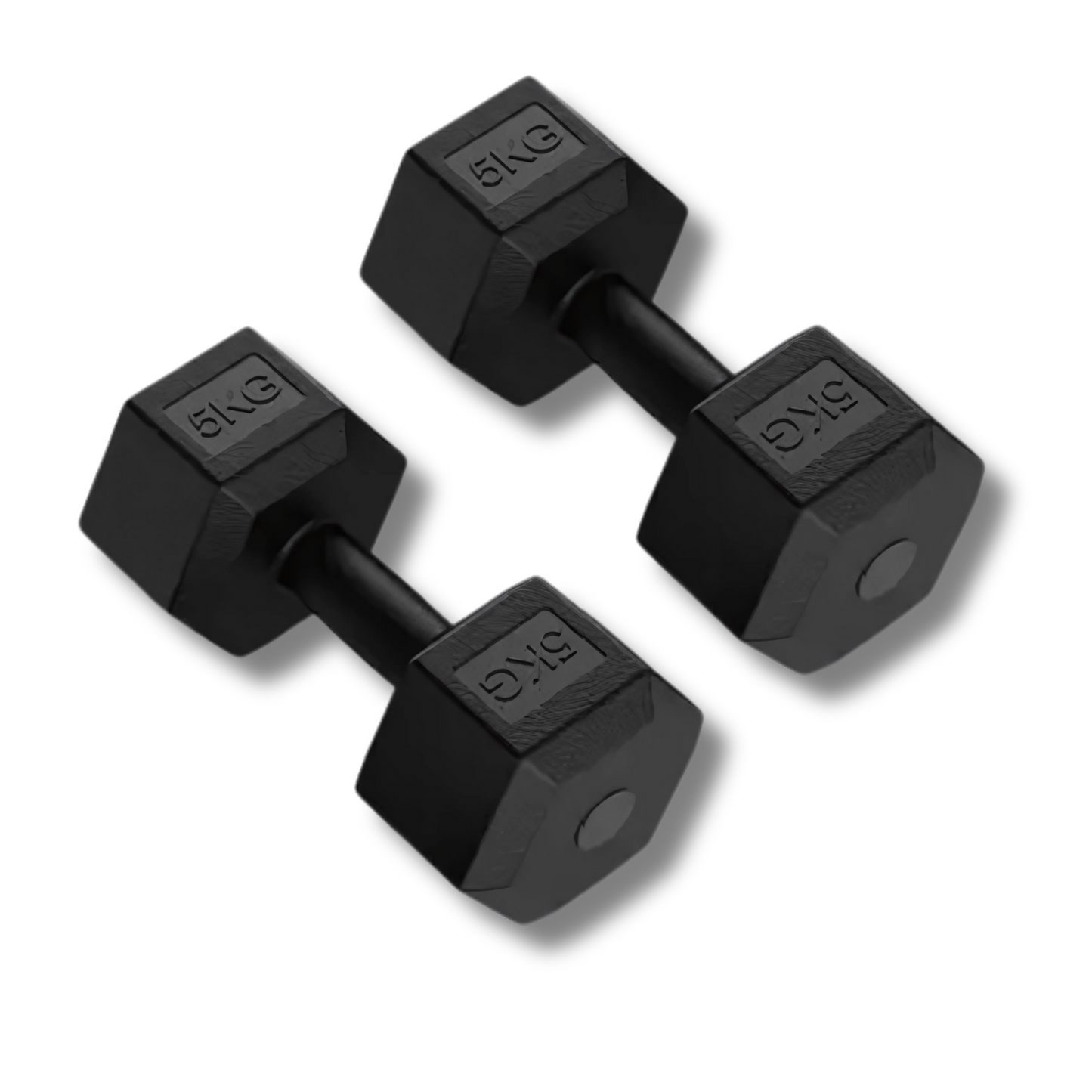 Cement Hex Dumbbells 5kg Pair