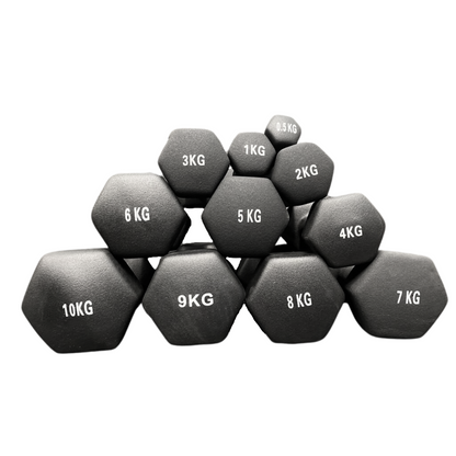 Exersci® Black Neoprene Dumbbells Bundle