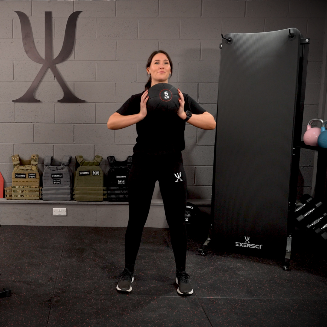 Exersci Medicine Ball Squat