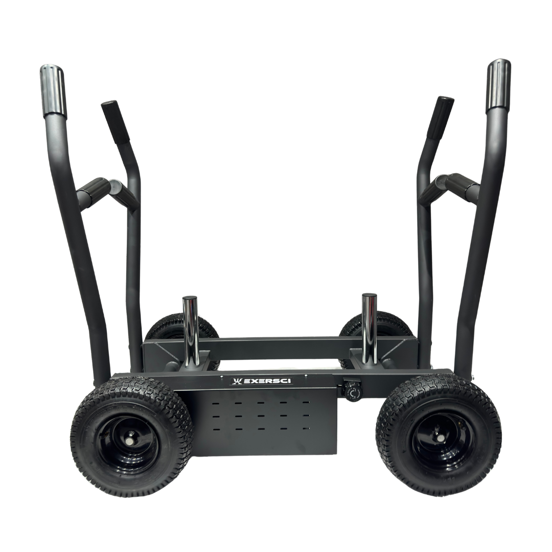 Exersci Multi Terrain Sled on Wheels Side View