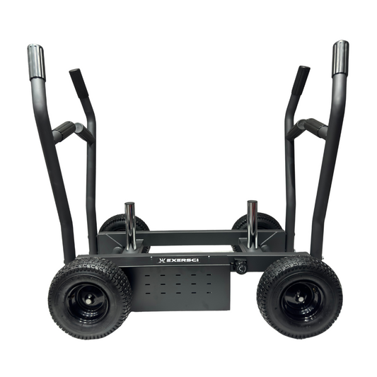 Exersci Multi Terrain Sled on Wheels Side View