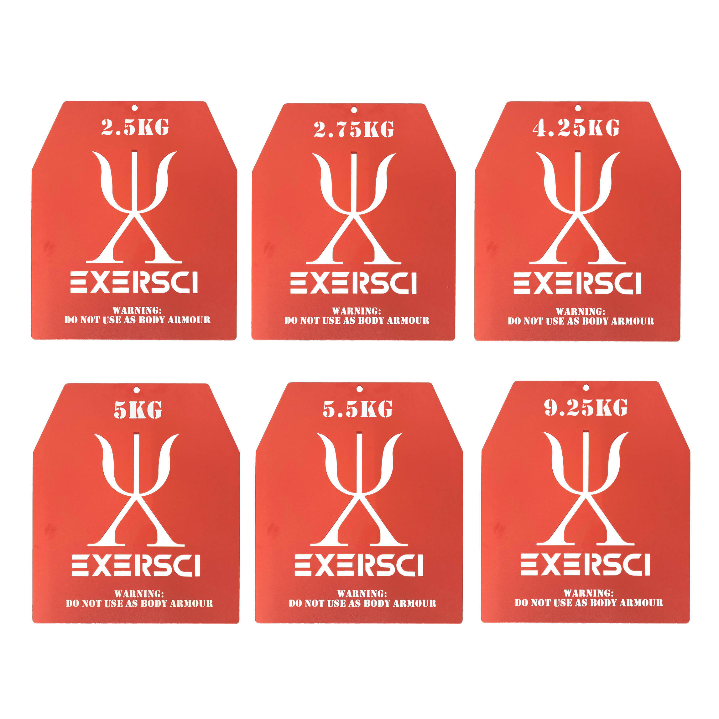 Exersci® Red Weighted Vest Weight Plates