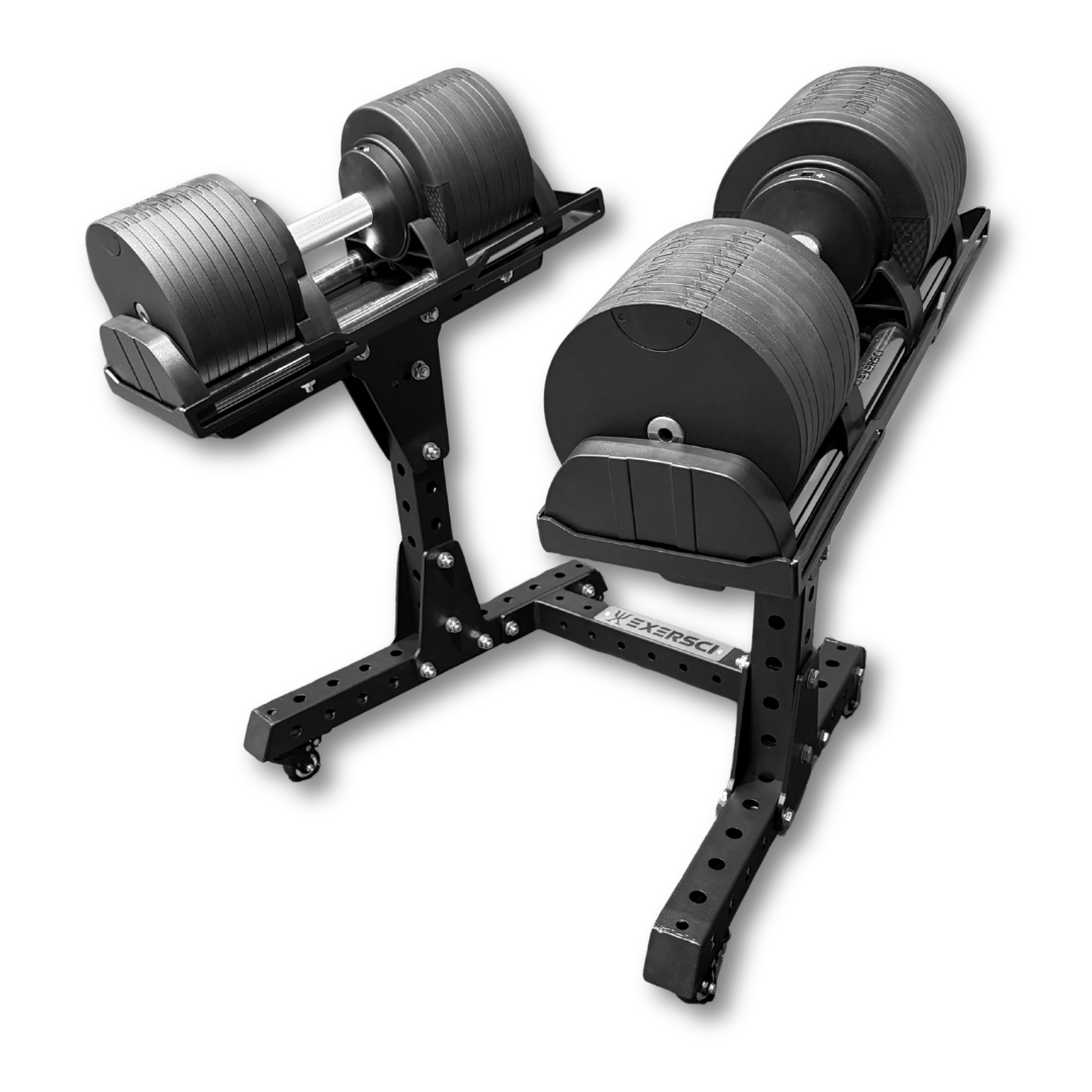 Exersci Elite Adjustable Dumbbell Rack