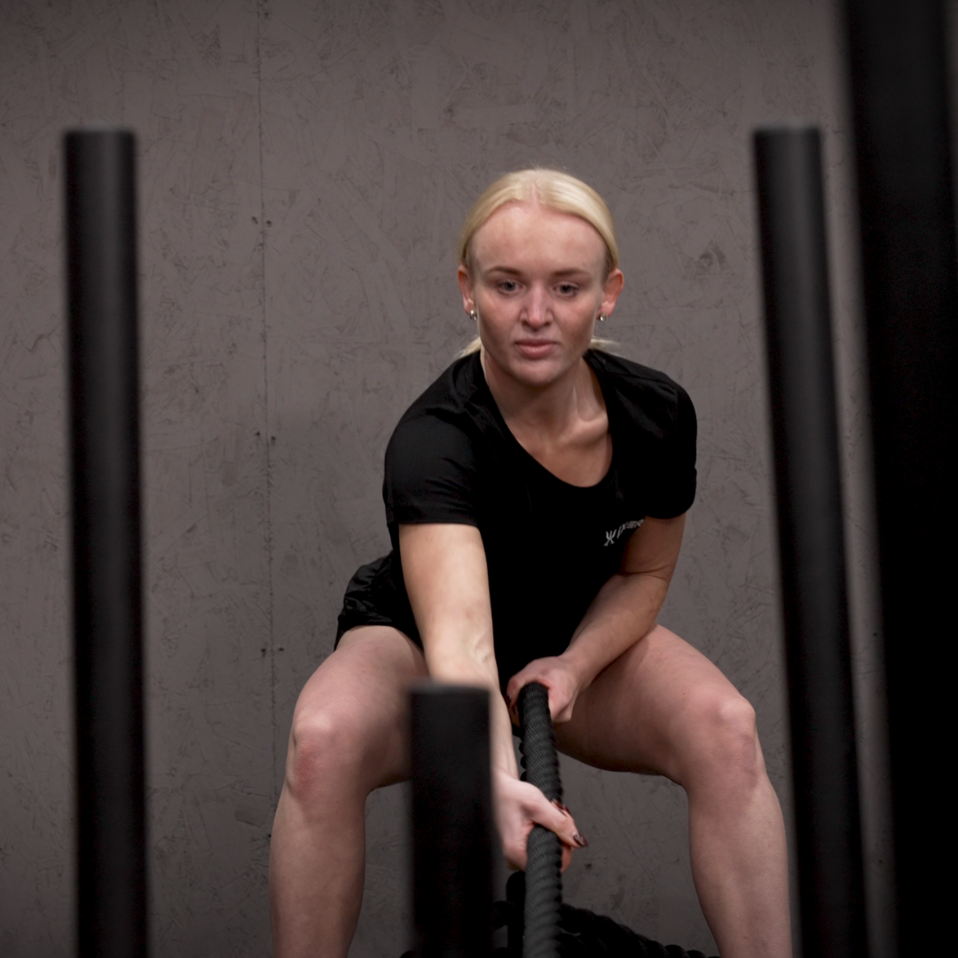 Sled Pull using Battle Rope