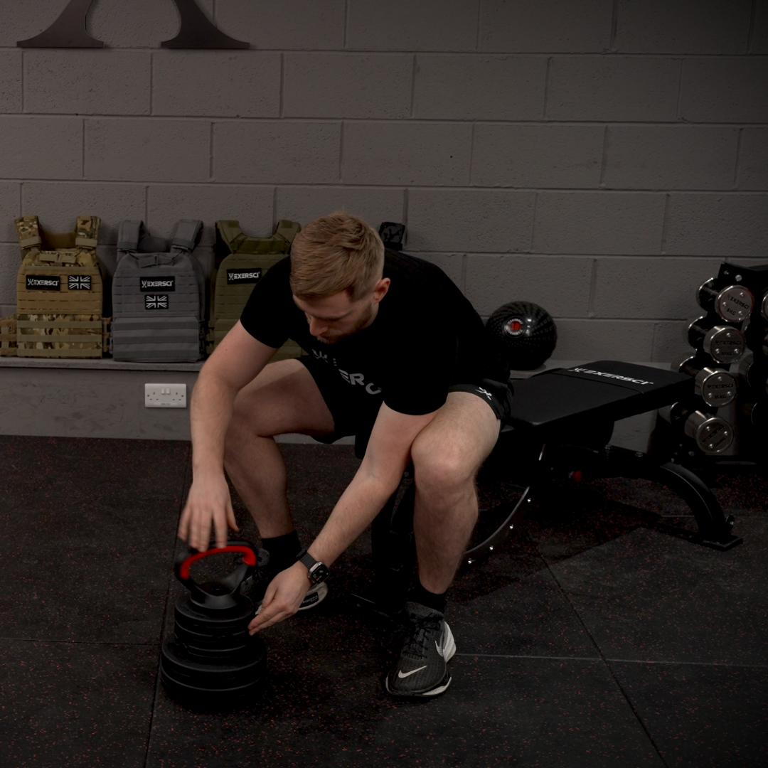 Exersci® Adjustable Kettlebell, Dumbbell & Barbell Set 20-40kg