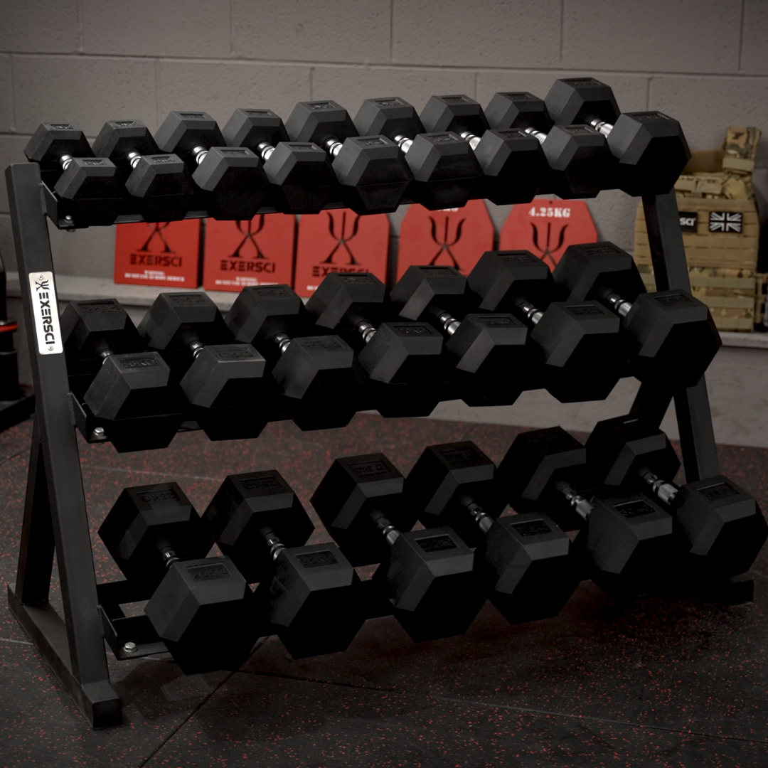 Exersci® 5kg-30kg Hex Dumbbell Bundle (2.5kg increments)