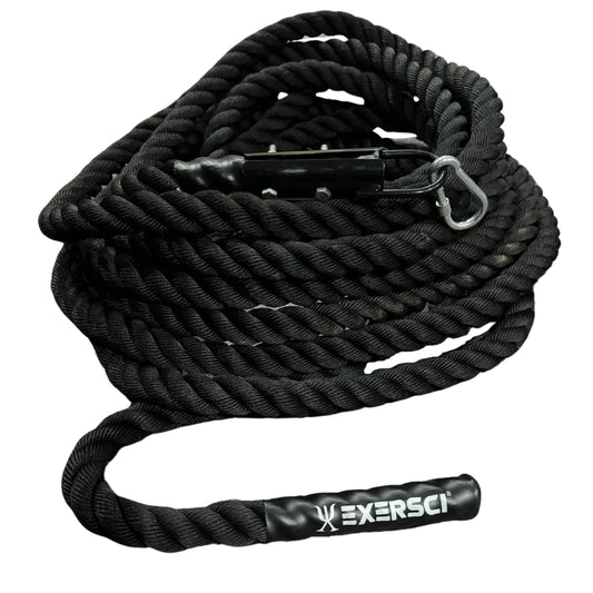 Exersci® Pulling Rope with Carabiner 9-15m