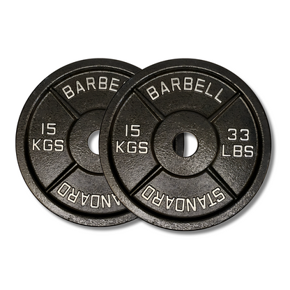 Exersci® Premium Retro 2" Cast Iron Weight Plates (Pair)