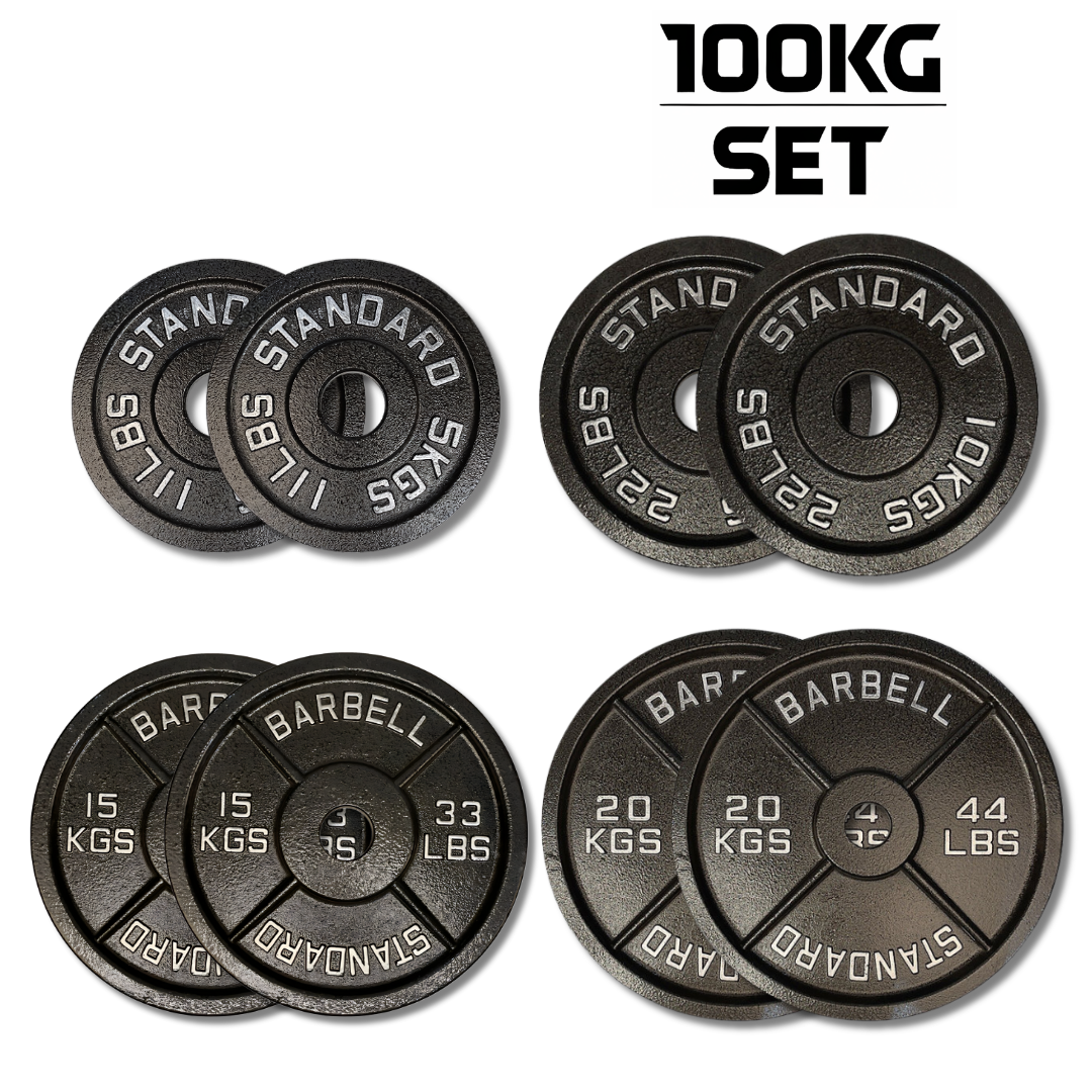 Exersci® Premium Retro 2" Cast Iron Weight Plates (Pair)
