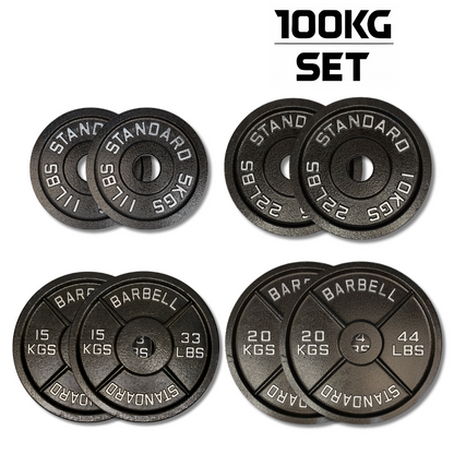 Exersci® Premium Retro 2" Cast Iron Weight Plates (Pair)