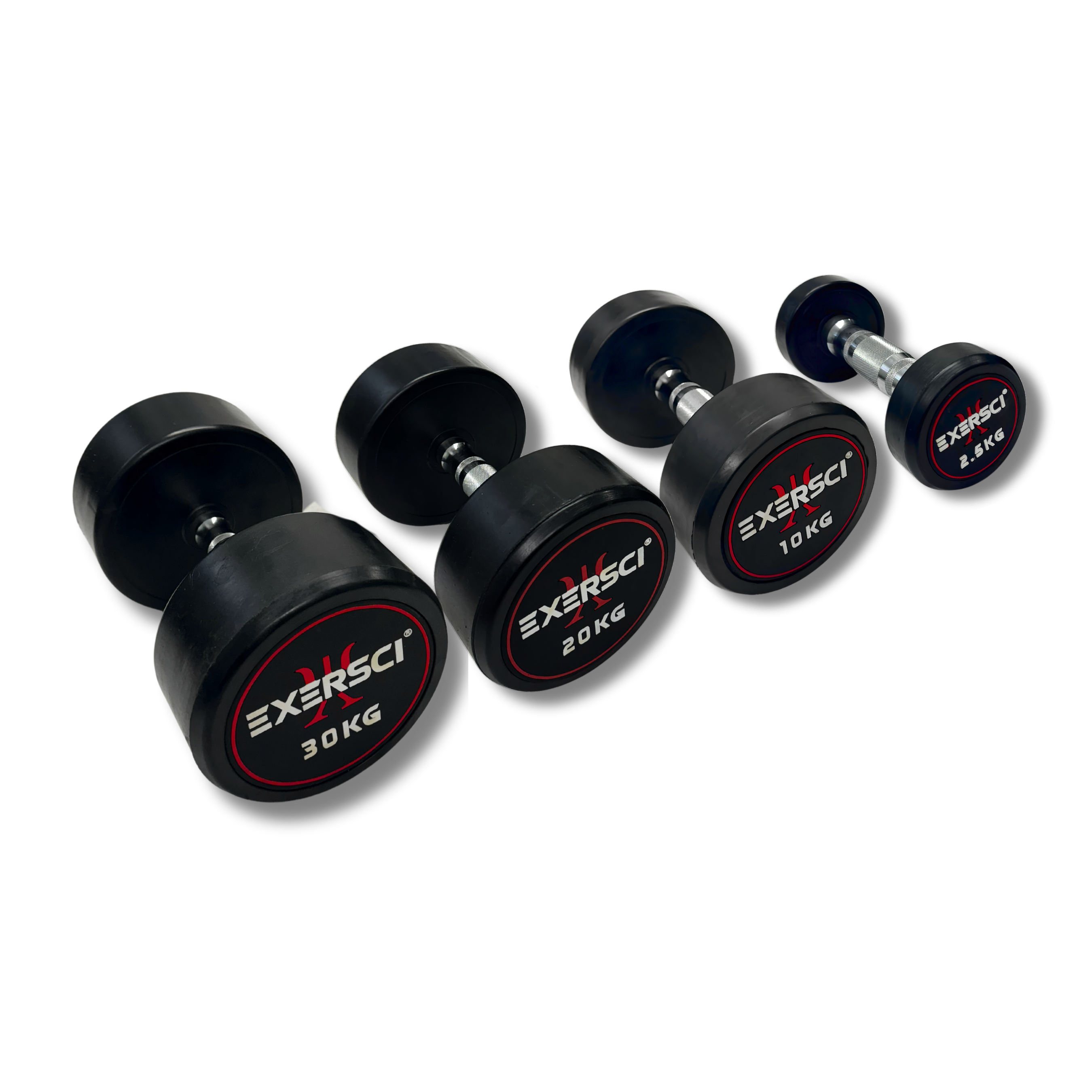 Exersci Round Dumbbells (Pairs) 2.5kg - 30kg