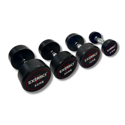 Exersci Round Dumbbells (Pairs) 2.5kg - 30kg