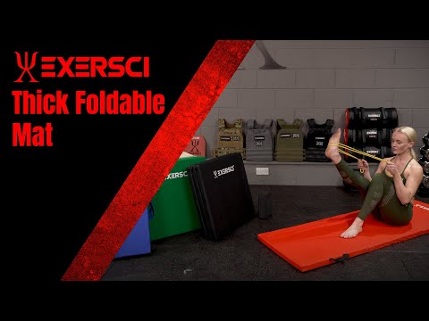Exersci® Thick Folding Gym Mat with Carry Handle