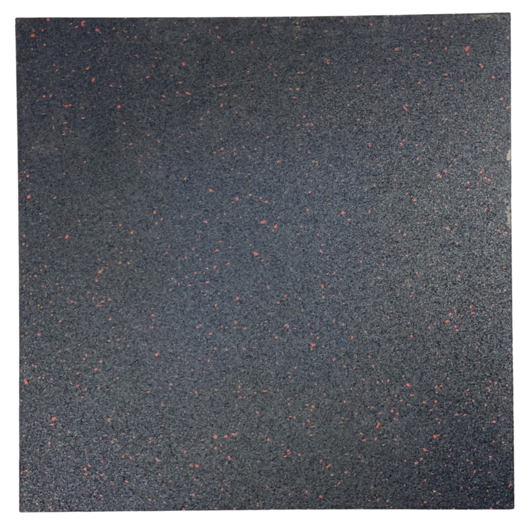 Exersci® Heavy Duty Red Speckled Rubber Tiles 50cm x 50cm