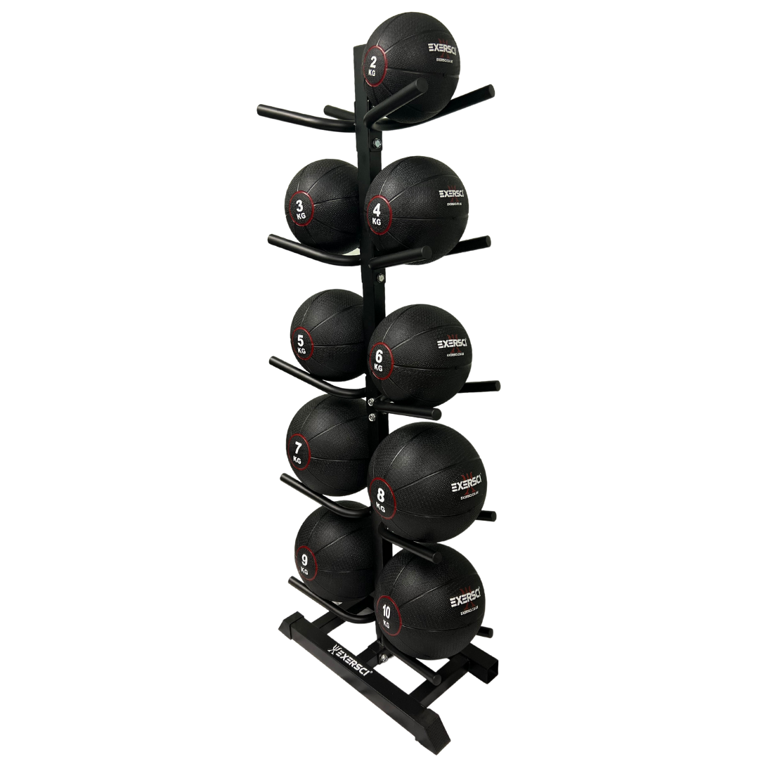 Exersci Medicine Ball Bundle with Rack (2-10kg)