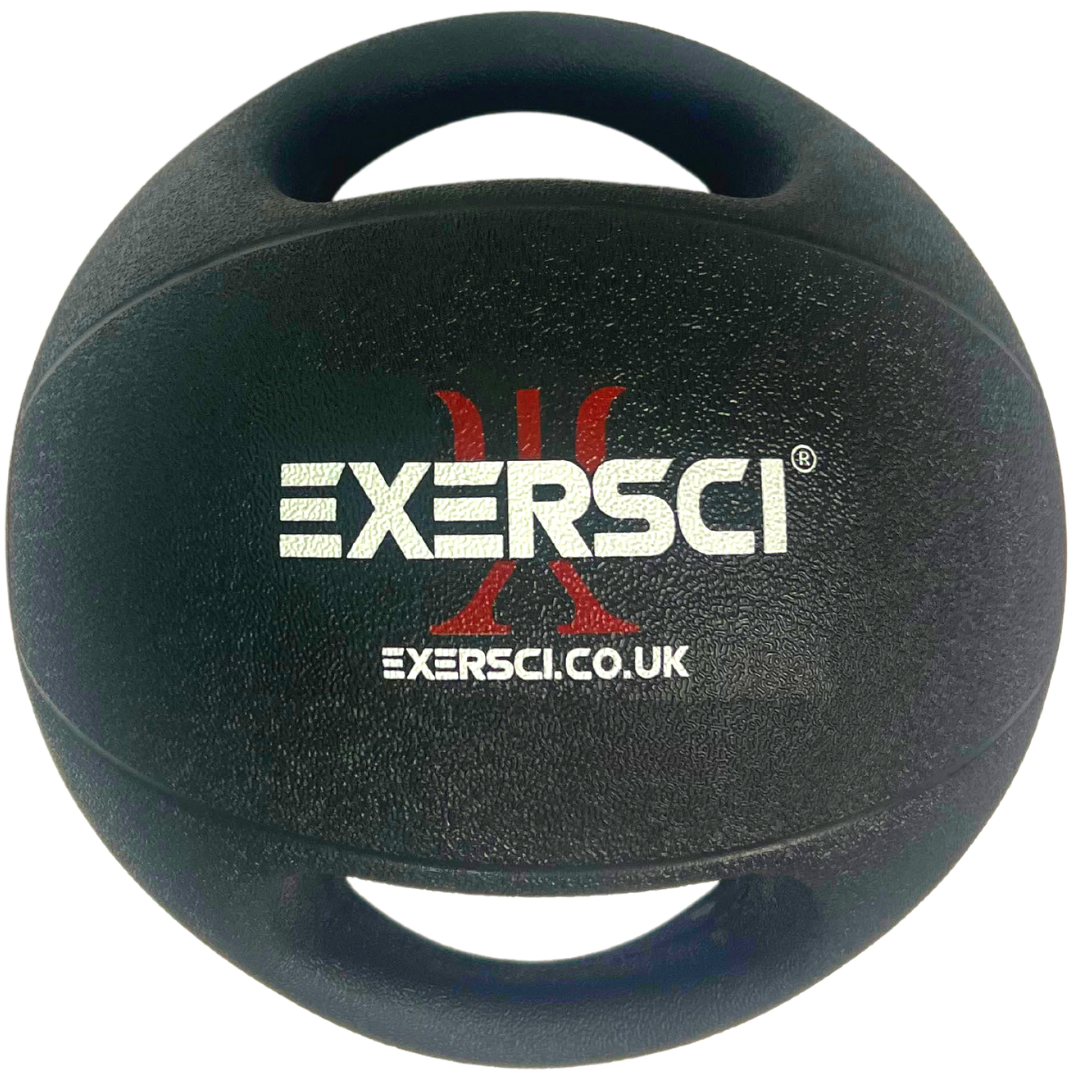 Exersci Medicine Ball with Handles Bundle with Rack (3-12kg)