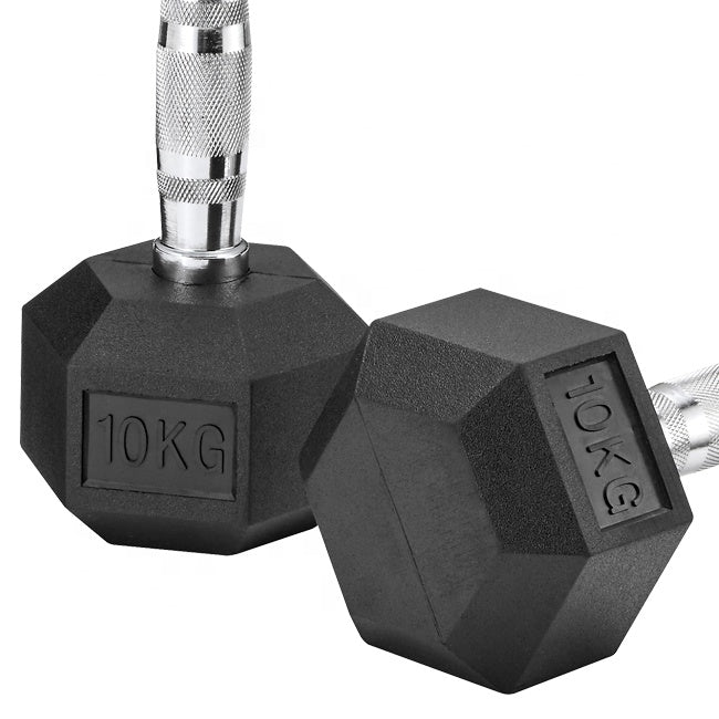 10kg Hex Dumbbell Pair Close Up