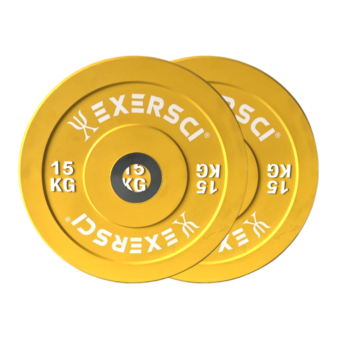 15kg Coloured Olympic Bumper Plates (Pair)
