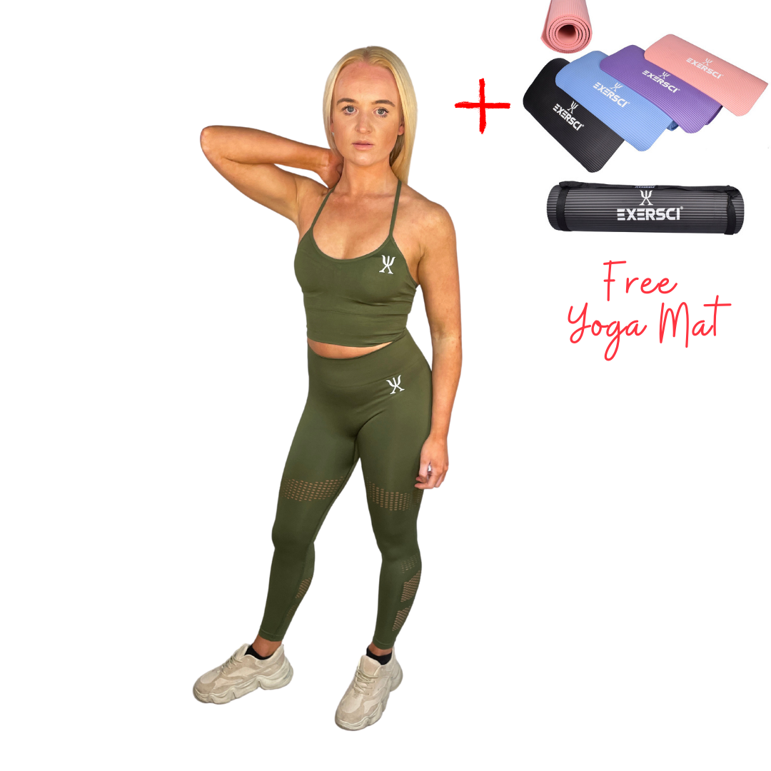 Exersci® Khaki Yoga Set