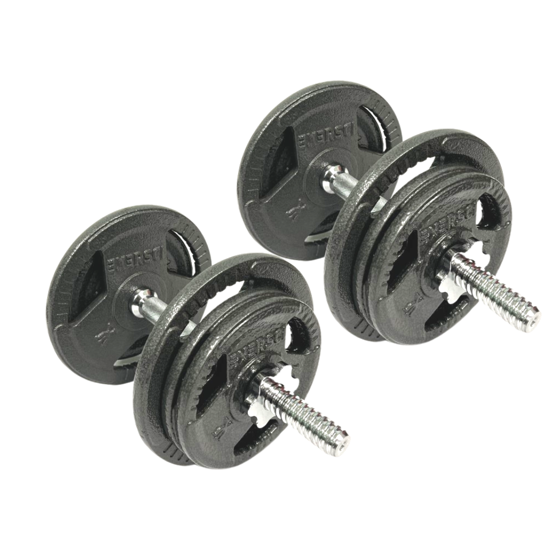 Exersci® Cast Iron Adjustable Dumbbells