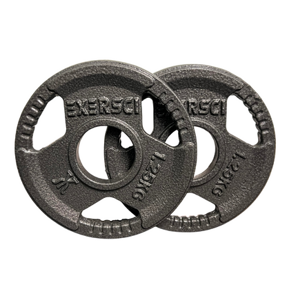Exersci 2" Cast Iron Tri-Grip Weight Plates (Pair)