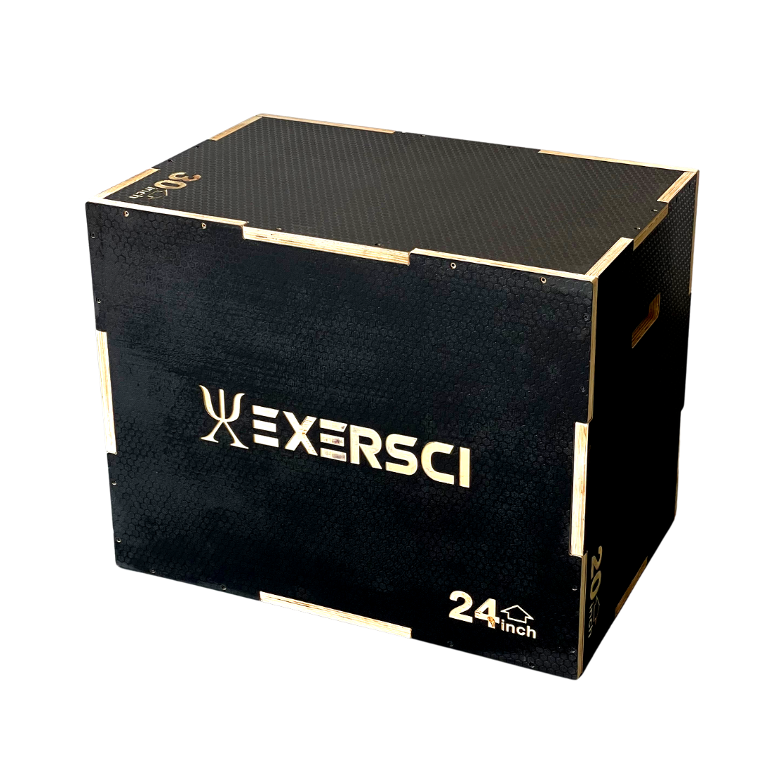 Exersci® Black Plyometric Box 30" x 24" x 20"