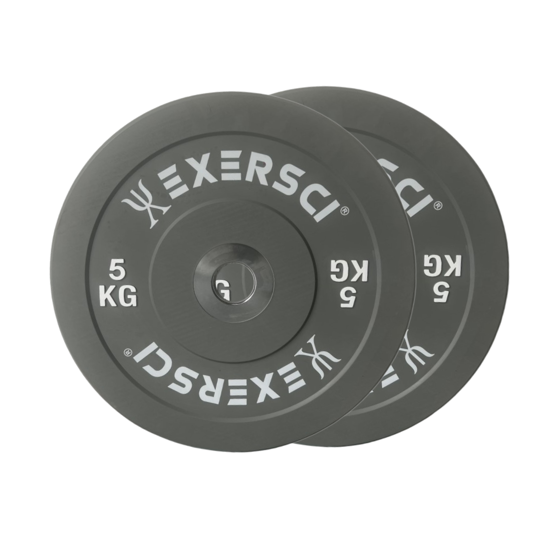 Exersci® Narrow Coloured Olympic Bumper Plates (Pair)