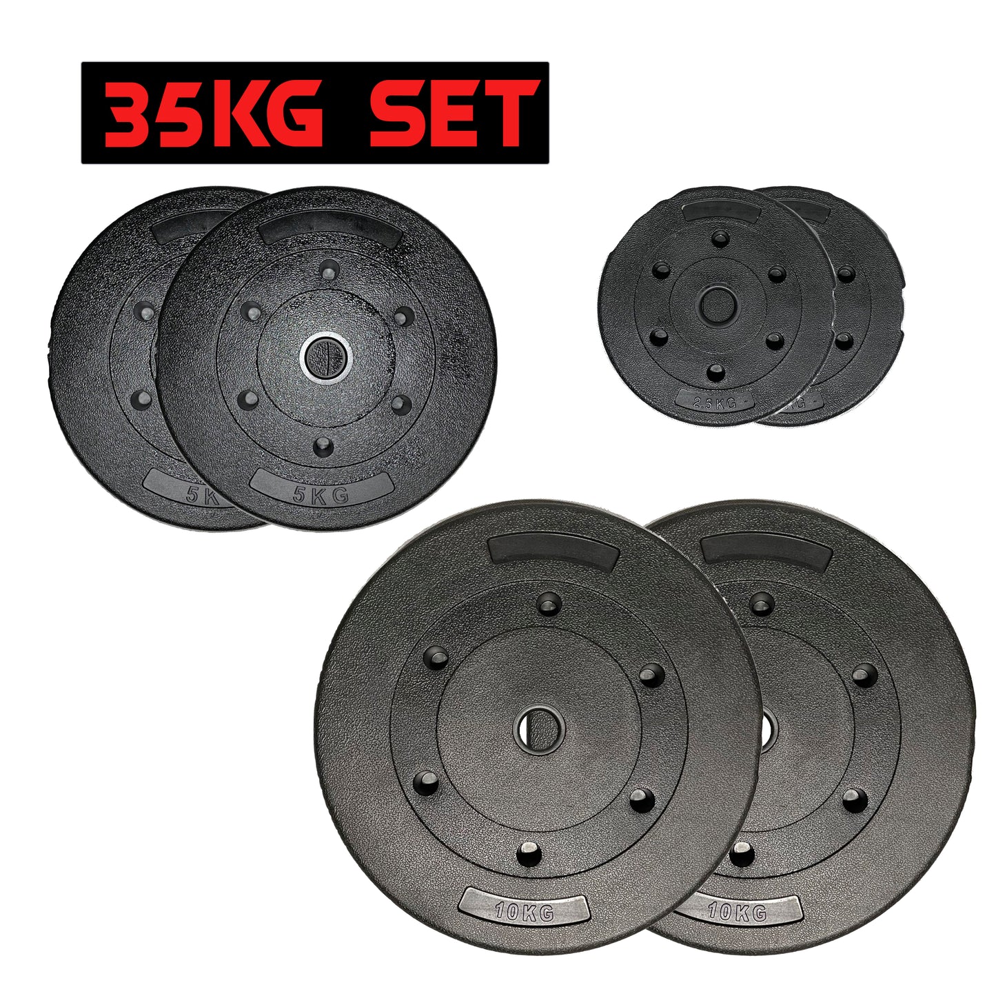 Exersci® 1" Vinyl Cement Weight Plates