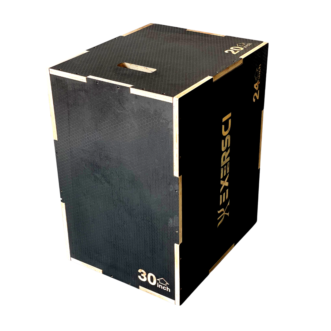Exersci® Black Plyometric Box 30" x 24" x 20"
